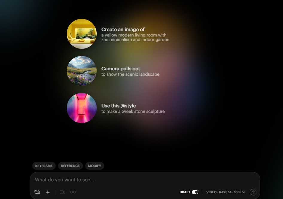 Luma Dream Machine AI video generator