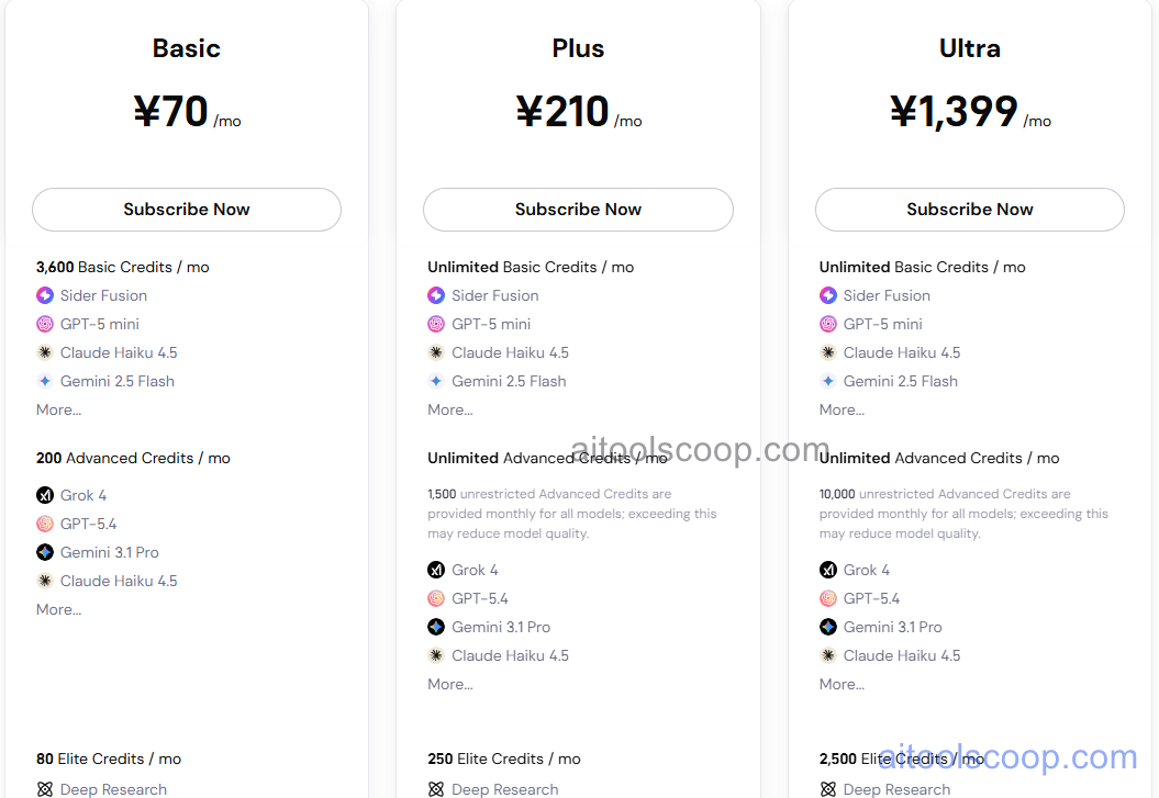 Sider AI Browser Extension Pricing, Monthly Query Limits for GPT-4 and Claude 3, Pro vs Ultra Plans