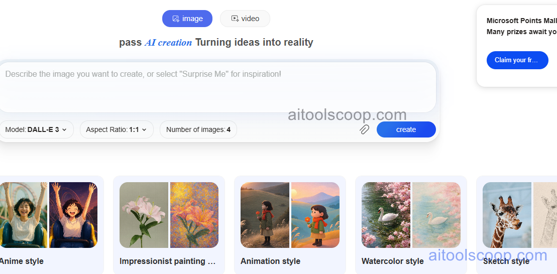 Bing Image Creator pricing