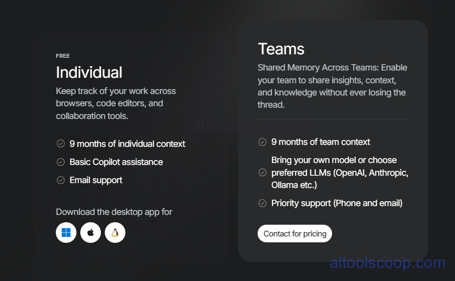 Pieces for Developers pricing