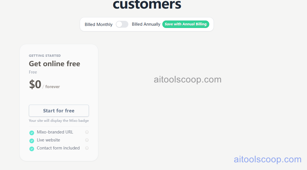 Appmixo pricing