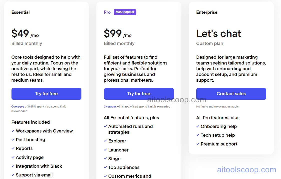 Birch pricing plans