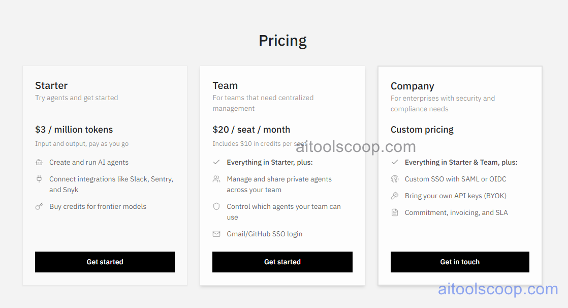 Continue pricing plans
