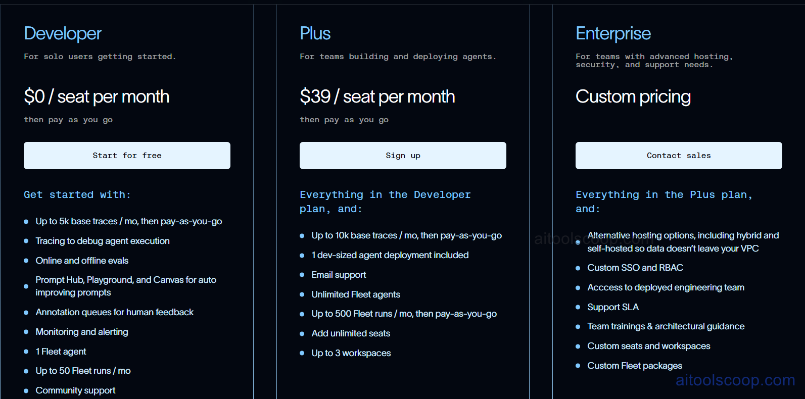 LangChain Pricing: Self-hosted, Team, and Enterprise plans for LLM application development
