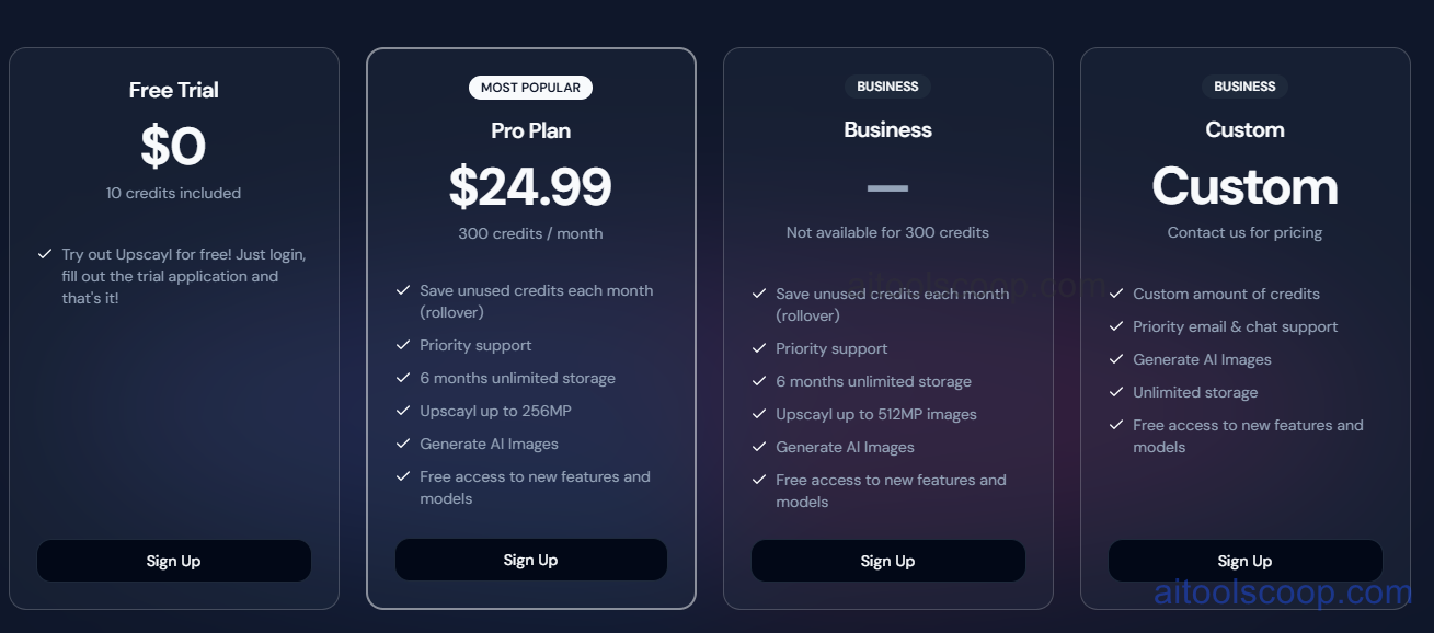 Upscayl pricing plans